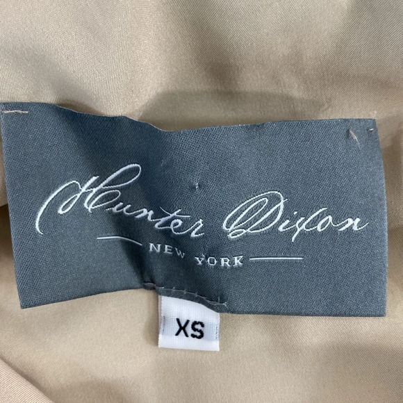 Hunter Dixon Mini Slip Dress Womens Size X-Small Green Black Halter‎ Sleeveless - Picture 6 of 9